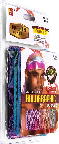 STRETCHABLE HOLOGRAPHIC DURAG(SILVER) 